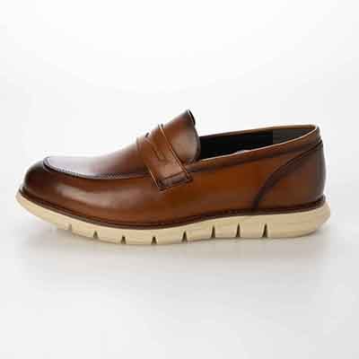 HIROKO KOSHINO HOMME  メンズ スリッポンドレスシューズ　HR5014 BROWN 25.0