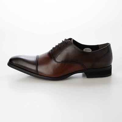 HIROKO KOSHINO HOMME  メンズ 内羽根ストレートチップドレスシューズ　HR5016 D-BROWN/BROWN 25.0