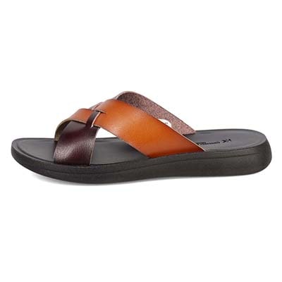 HIROKO KOSHINO HOMME  メンズ フラットサンダル　HR5911 BROWN/DARKBROWN M（25～25.5）