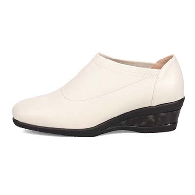 【防水加工】HIROKO KOSHINO FEMME　ストレッチパンプス　HRL1005 IVORY 23.0