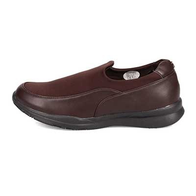 【撥水加工】HIROKO KOSHINO FEMME 素材コンビ　スリッポンシューズ　HRL3001A D-BROWN 23.0