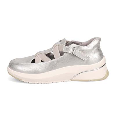 HIROKO KOSHINO FEMME クイックフィット ストラップ付スリッポンシューズ　HRL5009 SILVER 23.0