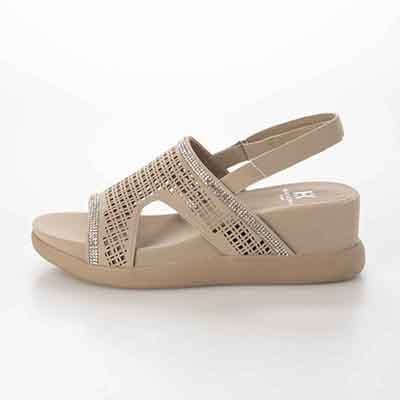 HIROKO KOSHINO FEMME ウェッジサンダル　HRL5010 BEIGE M　(23.0～23.5)