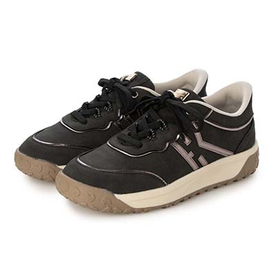 HIROKO KOSHINO FEMME 毎日のお出かけに映える大人スニーカー HRL7003 BLACK 23.0