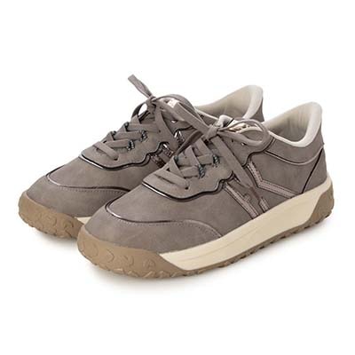 HIROKO KOSHINO FEMME 毎日のお出かけに映える大人スニーカー HRL7003 GRAY 23.0