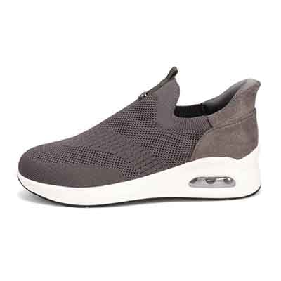 HIROKO KOSHINO FEMMEシンプルニットのスリッポンスニーカー HRL9000 D-GRAY 23.0