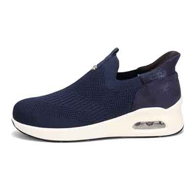 HIROKO KOSHINO FEMMEシンプルニットのスリッポンスニーカー HRL9000 NAVY 23.0