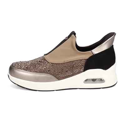 【撥水加工】HIROKO KOSHINO FEMME 大人のクイックフィットスニーカー HRL9001 OAK 23