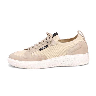 ランバンオンブルー LANVIN en Bleu 「リカバリーインソール」搭載で指圧効果により血行を115％促進。ニットスニーカー　LB1005XR BEIGE 25.0