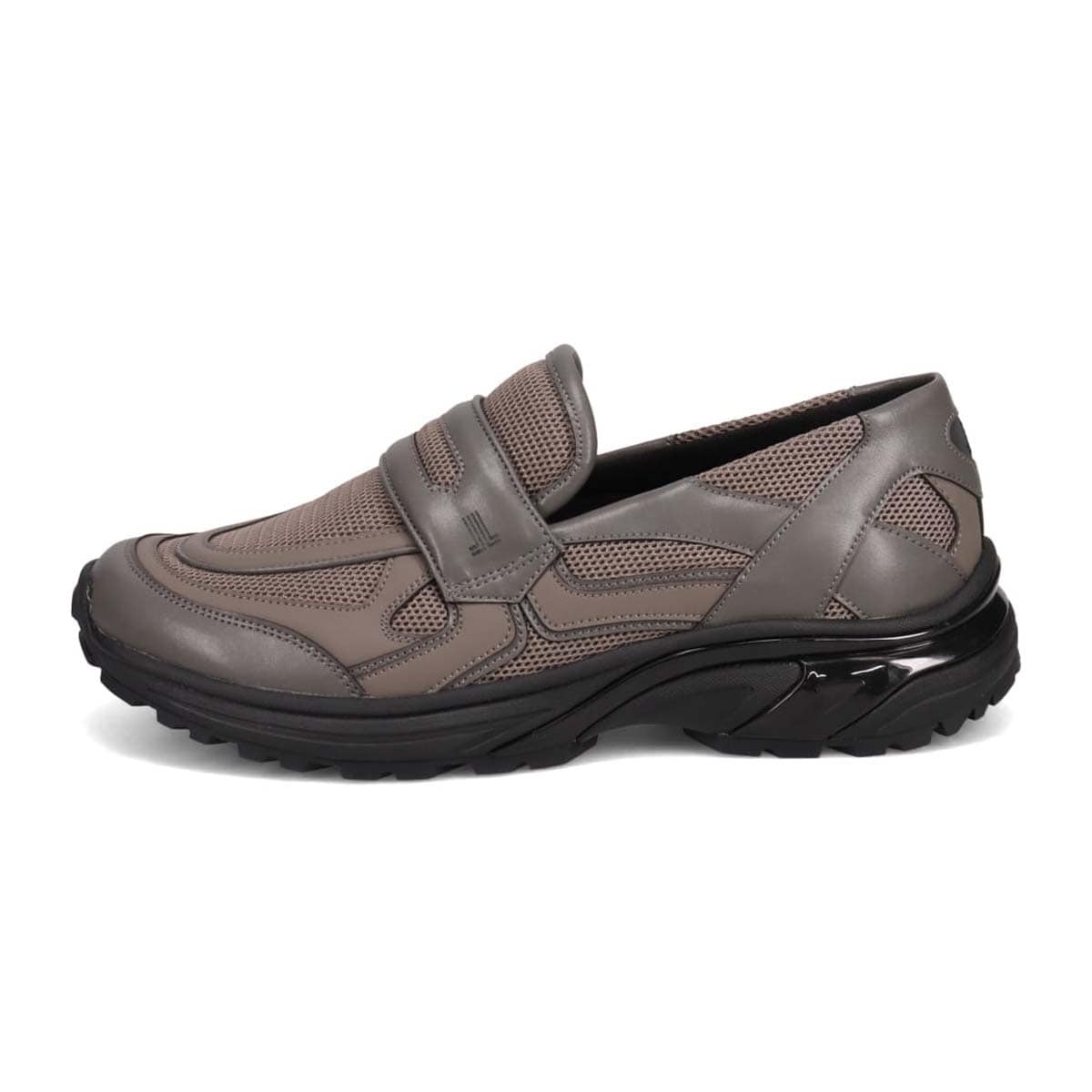 ランバンオンブルー LANVIN en Bleu 「リカバリーインソール」搭載で指圧効果により血行を115％促進。スリッポンカジュアルスニーカー　LB4001XR GRAY 25.0