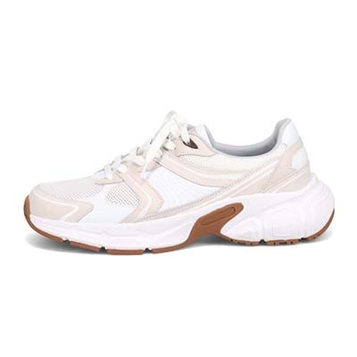 ランバンオンブルー LANVIN en Bleu 「リカバリーインソール」搭載で指圧効果により血行を115％促進。レースアップカジュアルスニーカー　LB5231XR WHITE 25.0