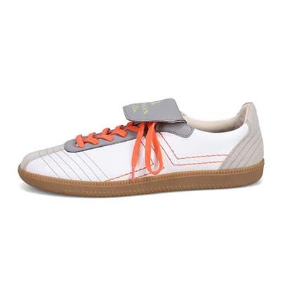 ランバンオンブルー LANVIN en Bleu 「リカバリーインソール」搭載で指圧効果により血行を115％促進。レースアップカジュアルスニーカー　LB5241XR L-GRAY/WHITE 25.0