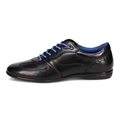 ランバンコレクション LANVIN COLLECTION 「Recovery Shiatsu Insole」搭載で指圧効果により血行をよくする。100周年記念モデルの上質レザー レースアップカジュアルシューズ　LV1025XR BLACK 25.0