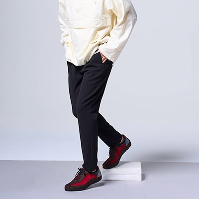 マドラス madras 特許 リカバリーメタインソール搭載  レザースニーカー　M500MT D-BROWN/RED 25.0