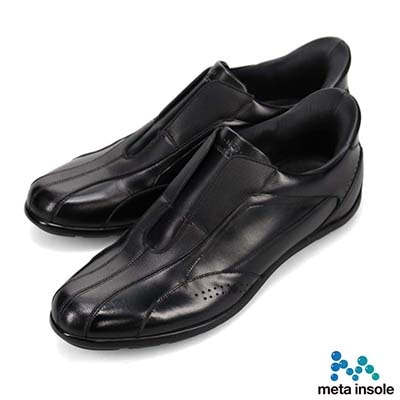 マドラス madras 特許 リカバリーメタインソール搭載シューズ  クイックフィット カジュアルレザースニーカー　M503MT BLACK 25.0