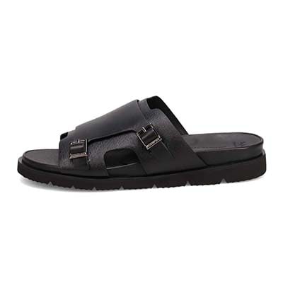 マドラス madras 特許 リカバリーメタインソール搭載シューズ  レザーサンダル  M532MT BLACK-EB M（25.0～25.5ｃｍ）