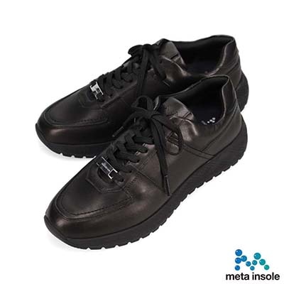 マドラス madras 特許 リカバリーメタインソール搭載シューズ  メンズカジュアルレザースニーカー　M560MT　ユニセックスサイズ展開 BLACK 25.0