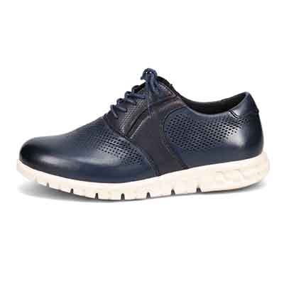 マドラス madras 特許 Recovery meta insole搭載シューズ メンズカジュアルレザースニーカー　M572MT NAVY 25