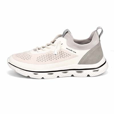 マドラス madras 特許 リカバリーメタインソール搭載シューズ  カジュアルニットスニーカー　M593MT GRAY/KHAKI M(25.0cm～25.5cm)