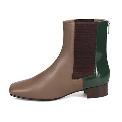 マドラス madras マドラス東京ファクトリー製 バイカラーショートブーツ  MAL0035 OAK/C 23.0