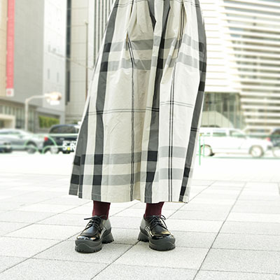 マドラス東京ファクトリー製 Vibramソール 厚底レースアップシューズ  MAL0038 BLACK M　(23.0～23.5)