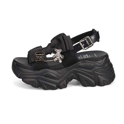 最旬トレンドで目立っちゃおう！マドラス madras TGC in あいち・なごや 2026 出演モデル着用シューズ　カジュアル厚底サンダル　MAL7584TGC BLACK 37（23.0cm～23.5cm）