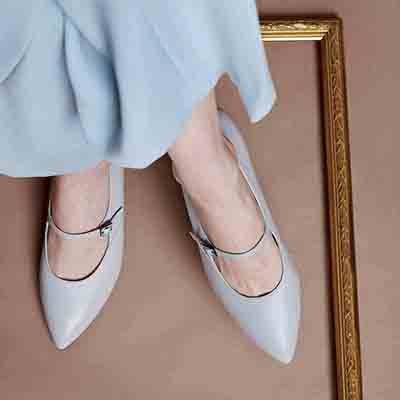 マドラス madras 特許 リカバリーメタインソール搭載  カジュアル 3.5cm  甲ベルト付き ローヒールパンプス MAL9107SMT L-GRAY 23.0