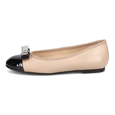 マドラス madras 特許 リカバリーメタインソール搭載　幅広いスタイリングに華やぎをもたらす万能バレーシューズ　MAL9120MT BLACK/BEIGE 23.0