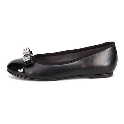 マドラス madras 特許 リカバリーメタインソール搭載　幅広いスタイリングに華やぎをもたらす万能バレエシューズ　MAL9120MT BLACK 23.0