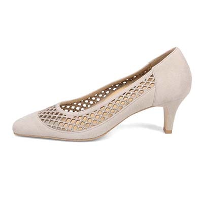 マドラス madras 特許 リカバリーメタインソール搭載 5.5cmヒール のカットワークデザインパンプス　MAL9123MT L-GRAY-S 23.0