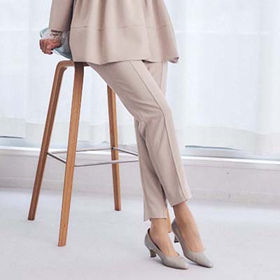 マドラス madras 特許 リカバリーメタインソール搭載 5cmヒール のプレーンパンプス　MAL9124MT L-GRAY-ENAMEL 23.0