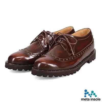 マドラス madras 特許 Recovery meta insole搭載　上質できちんと感のあるレースアップシューズ　MAL9126AMT BROWN 23.0