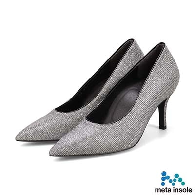 マドラス madras 特許 リカバリーメタインソール搭載  7ｃｍ煌めきラメパンプス MAL9152MT ETHANE 23.0