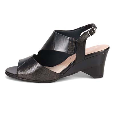 ミッシーデミッシー missy des missy カラーブロック ウエッジサンダル　MMD3641 BLACK 23.0