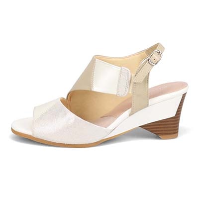 ミッシーデミッシー missy des missy カラーブロック ウエッジサンダル　MMD3641 OAK 23.0