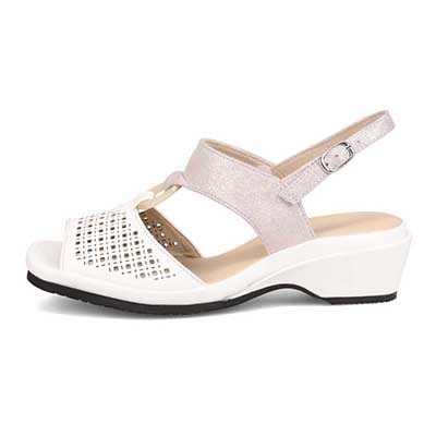 ミッシーデミッシー missy des missy ボロネーゼ製法のウェッジサンダル　MMD7525 BEIGE M　(23.0～23.5)