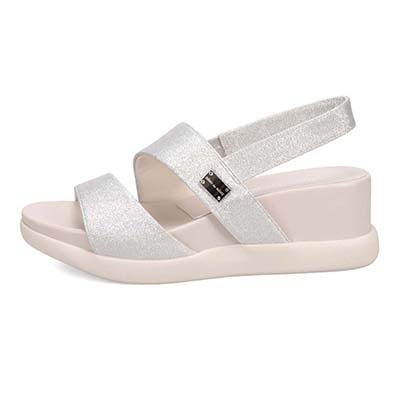 ミッシーデミッシー missy des missy ウェッジヒールサンダル　MMD8000 SILVER M　(23.0～23.5)