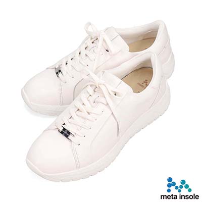 マドラス madras 特許 リカバリーメタインソール搭載シューズ  カジュアルレザースニーカー　MS561MT　ユニセックスサイズ展開 WHITE 23.0（23.5cm相当の足入れ感）