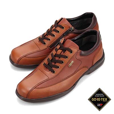 【GORE-TEX】マドラスウォーク madrasWalk　全天候快適　レースアップタウンカジュアルシューズ　MW7400 L-BROWN/BROWN 25.0