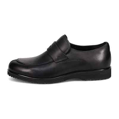 【GORE-TEX×防滑】madras Walk「Recovery Shiatsu Insole」搭載　指圧効果により血行をよくする。ゴアテックス搭載   防滑  幅広4E ラウンド スリッポンドレスカジュアルシューズ　MW7412HR BLACK 25.0