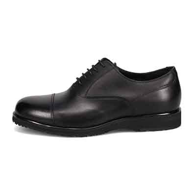 【GORE-TEX】madras Walk「Recovery Shiatsu Insole」搭載　指圧効果により血行をよくする。ゴアテックス搭載   防滑  幅広4E  ラウンド 内羽根ストレートチップドレスカジュアルシューズ　MW7413HR BLACK 25.0
