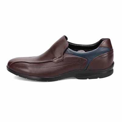 【GORE-TEX】マドラスウォーク madras Walk 「Recovery Shiatsu Insole」搭載で指圧効果により血行をよくする。　全天候快適な ゴアテックススリッポン・カジュアルシューズ　MW7702AR	 D-BROWN/NAVY 25.0