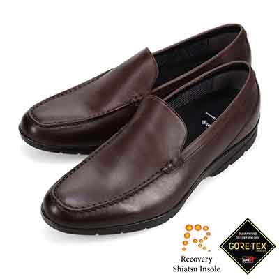 【GORE-TEX】マドラスウォーク madras Walk 「Recovery Shiatsu Insole」搭載で指圧効果により血行をよくする。 全天候快適 ゴアテックス スリッポンドレスシューズ　MW7703R D-BROWN 25.0