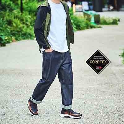 【 GORE-TEX 】マドラスウォーク madrasWalk 全天候サラッと快適　GORE-TEX サラウンドテクノロジーを搭載したスニーカー　MW9501S D-BROWN/GRAY 25.0