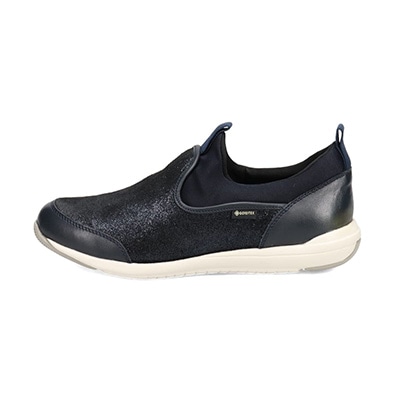 【GORE-TEX】マドラスウォーク madras Walk 「Recovery Shiatsu Insole」搭載で指圧効果により血行をよくする。スニーカー感覚で普段履きにもピッタリ！ さまざまなスタイルにも合うスリッポンスニーカー  MWL1006R NAVY-M 23.0
