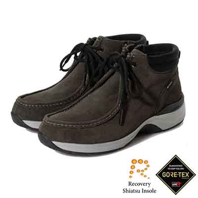 【GORE-TEX】マドラスウォーク madras Walk 「Recovery Shiatsu Insole」搭載で指圧効果により血行をよくする。 ゴアテックス  レザーシューズ MWL1012R D-KHAKI 23.0