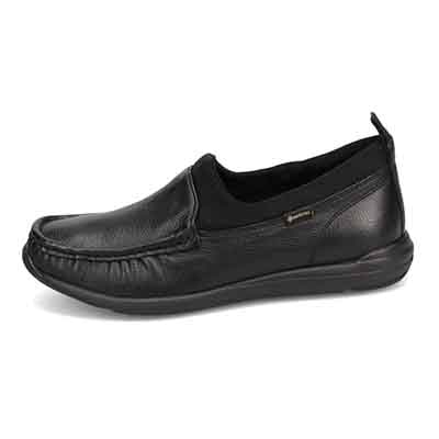 【GORE-TEX】マドラスウォーク madras Walk 「Recovery Shiatsu Insole」搭載で指圧効果により血行をよくする。ゴアテックス・モカシンスリッポンシューズ　MWL1021R BLACK 23.0