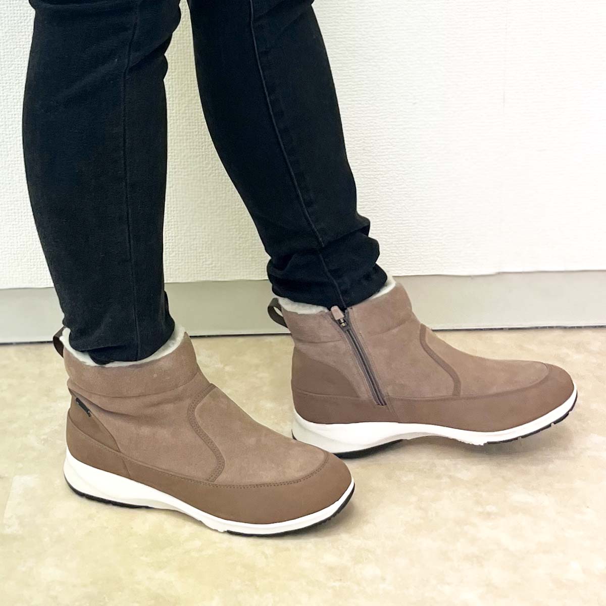 【GORE-TEX】マドラスウォーク madras Walk   ムートン調カジュアルブーツ  MWL1028 OAK 23.0