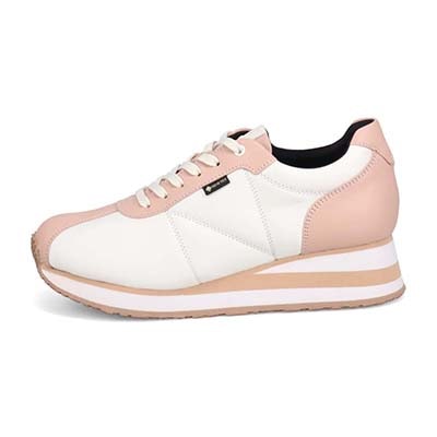 【GORE-TEX】マドラスウォーク madras Walk  防水・透湿機能 ナイロンスニーカー　MWL1030A WHITE/PINK 23