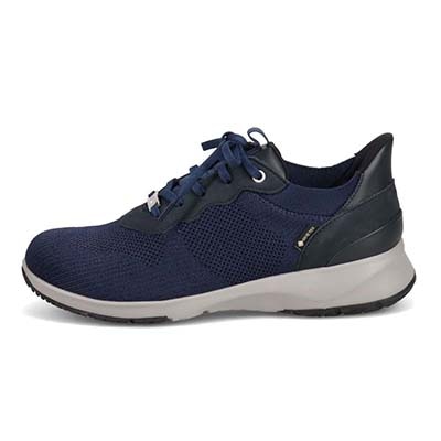 【GORE-TEX】マドラスウォーク madras Walk 「Recovery Shiatsu Insole」搭載で指圧効果により血行をよくする。カジュアルレースアップクイックフィットスニーカー  MWL1035R NAVY 23.0